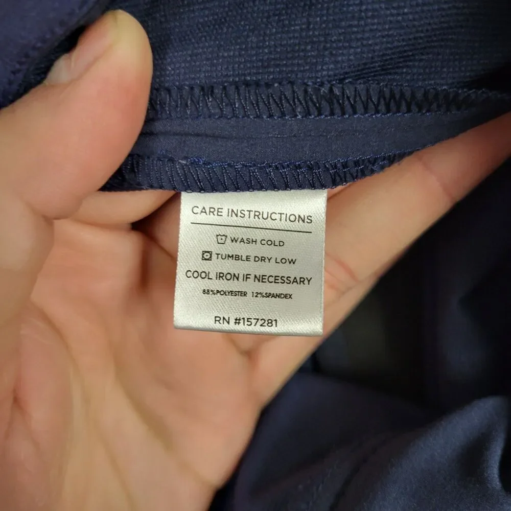 MIZZEN + MAIN Blue Helmsman Slim Performance Chino Pants Golf Preppy SIZE 36x30